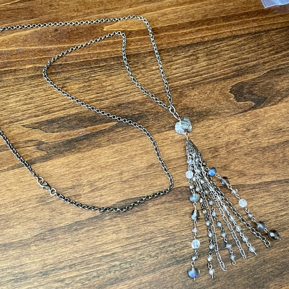 Julio Designs Polka Necklace | Handmade | Long Necklace | Layering Necklace - Picture 6 of 10